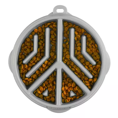 Product Outward Hound Fun Feeder Slow Bowl Peace