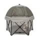 Product Carlson Pet Products Deluxe Gray Six Panel Pet Pen with Canopy