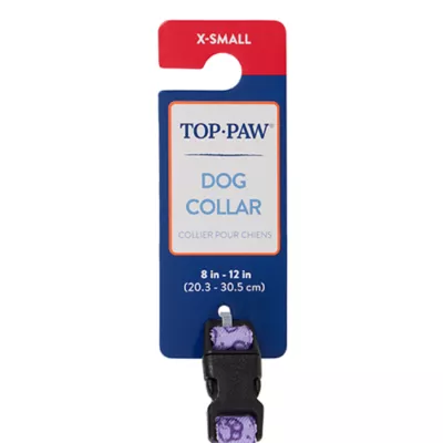 Product Top Paw® Purple Paw Print Dog Collar