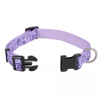 Product Top Paw® Purple Paw Print Dog Collar