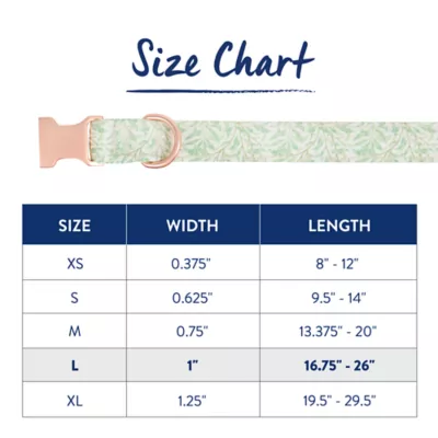 Product Top Paw® Green Leaves Dog Collar