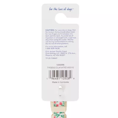 Product Top Paw® Rosebud Dog Collar with Bow