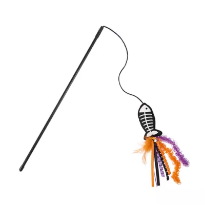 Product Thrills & Chills® Skeleton Teaser Cat Toy with Catnip