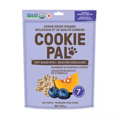 Product COOKIE PAL Dog Treats Blueberry & Pumpkin Soft Baked Bites