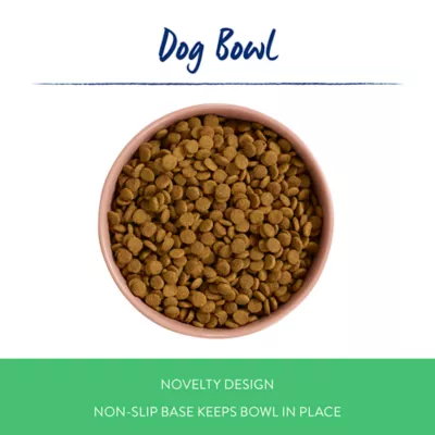 Product Top Paw® Novelty Pink Dogs Stainless Steel Dog Bowl