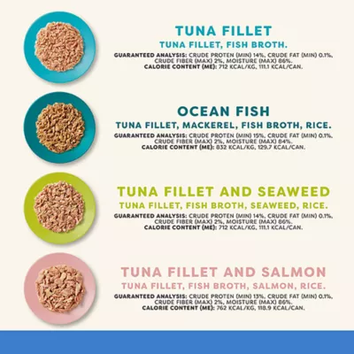 Product Applaws Cat - Broth, Fish, Variety Pack, 20 CT, 110 OZ