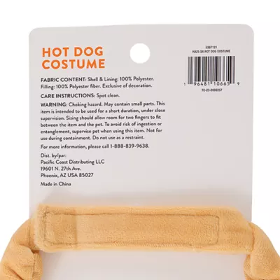 Product Thrills & Chills® Hot Dog Small Pet Costume
