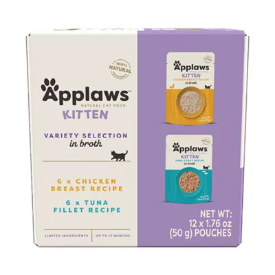 Product Applaws Cat - Kitten, Broth, Variety Pack, 12 CT, 21.12 OZ