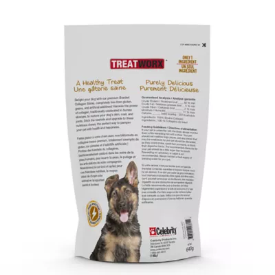 Product Treatworx Dog Treats - 10" Braided Collagen Sticks 640g