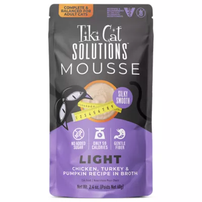Product Tiki Cat® Solutions™ Mousse Wet Cat Food - Light, 2.4 Oz