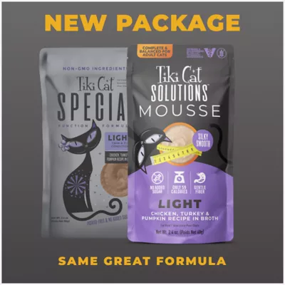 Product Tiki Cat® Solutions™ Mousse Wet Cat Food - Light, 2.4 Oz