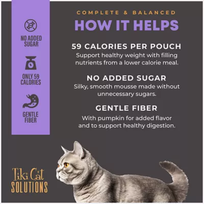 Product Tiki Cat® Solutions™ Mousse Wet Cat Food - Light, 2.4 Oz