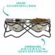 Product Whisker City® Black Steel Fish Stand Double Diner