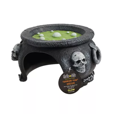 Product Thrills & Chills® Cauldron Hide Reptile Terrarium Decor