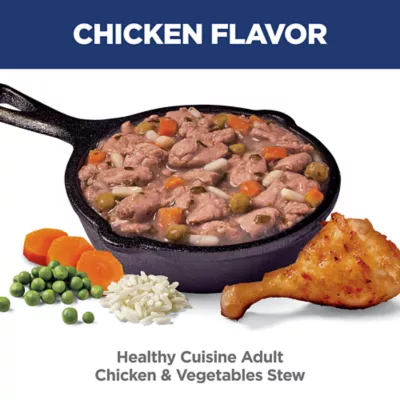 Product Hill's Science Diet Healthy Cuisine Adult Wet Dog Food Topper - Chicken & Vegetable, 2.8 oz
