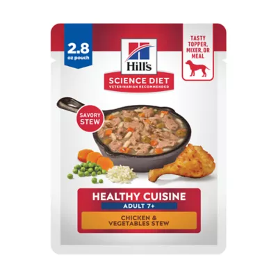 Product Hill's Science Diet Healthy Cuisine Senior 7+ Wet Dog Food Topper - Chicken & Vegetable, 2.8 oz