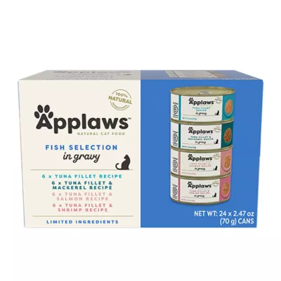 Product Applaws Cat - Gravy, Fish, Variety Pack, 24 CT, 59.28 OZ