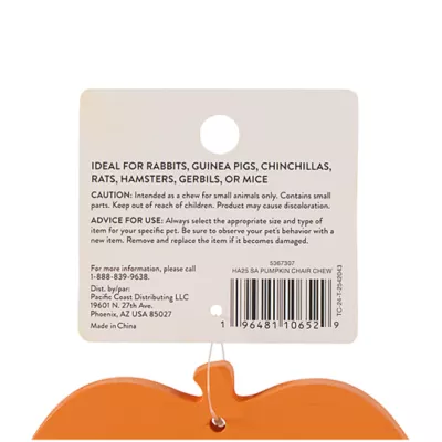 Product Thrills & Chills® Small Pet Pumpkin Chair Chew