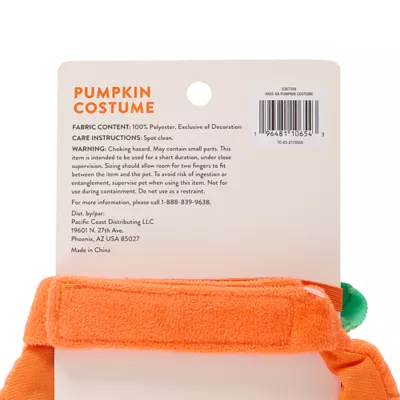 Product Thrills & Chills® Pumpkin Small Pet Costume