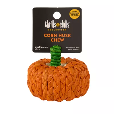 Product Thrills & Chills® Small Pet Corn Husk Pumpkin Chew