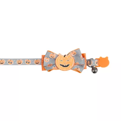 Product Thrills & Chills® Pumpkin Bow Cat Collar