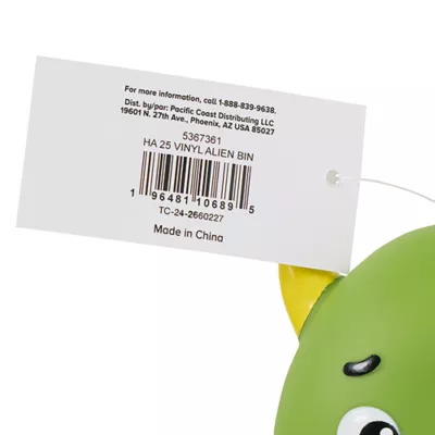 Product Thrills & Chills® Squeaker Vinyl Alien Dog Toy