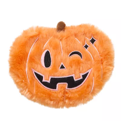 Product Thrills & Chills® Flattie Pumpkin Dog Toy with Squeaker and Crinkly Sounds