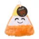 Product Thrills & Chills Flattie Candy Corn Dog Toy with Squeaker & Crinkly Sounds