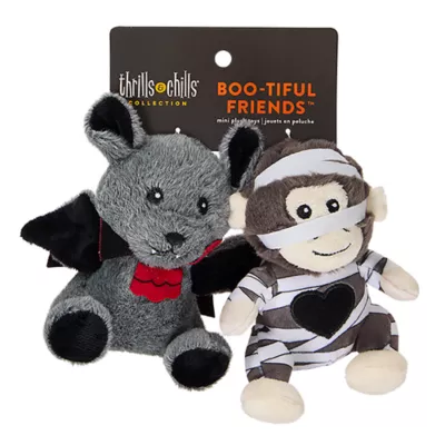 Product Thrills & Chills® Squeaker Bat & Monkey Plush Dog Toys - 2 PK