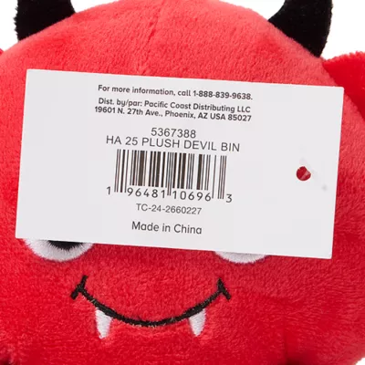 Product Thrills & Chills® Squeaker Plush Devil Dog Toy
