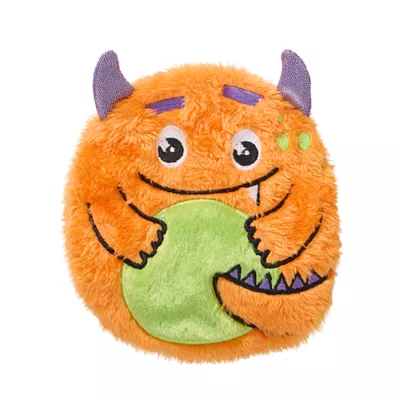 Product Thrills & Chills® Flattie Orange Monster Dog Toy with Squeaker & Crinkly Sounds