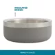 Product Full Cheeks™ Small Pet Grey Insulated Stainless Steel Food Bowl