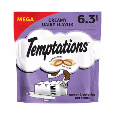 Product Temptations™ Classic Adult Cat Treats - Soft & Crunchy, Creamy Dairy