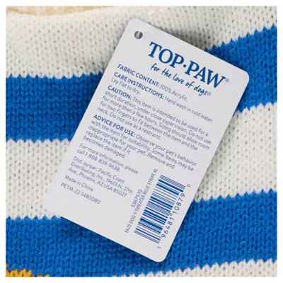 Product Top Paw® Striped Dog Sweater