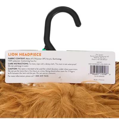 Product Thrills & Chills Headwear Costume for Pets - Lion
