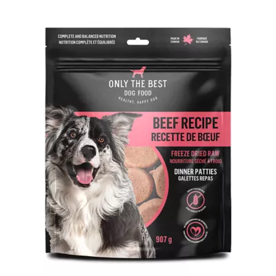 Product Only The Best Freeze-Dried Raw Adult Dog Food Dinner Patties - Beef