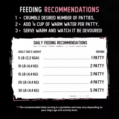 Product Only The Best Freeze-Dried Raw Adult Dog Food Dinner Patties - Beef