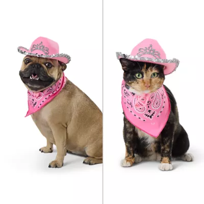 Product Thrills & Chills® Pink Cowgirl Hat & Bandana