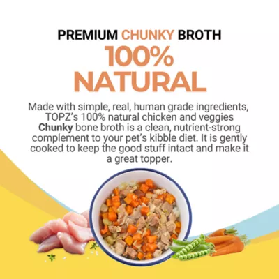 Product TOPZ Chunky Bone Broth Dog Food Topper - Chicken & Veggies