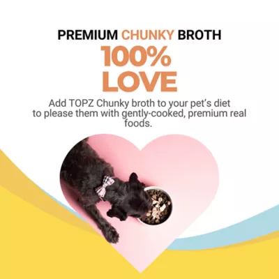Product TOPZ Chunky Bone Broth Dog Food Topper - Chicken & Veggies