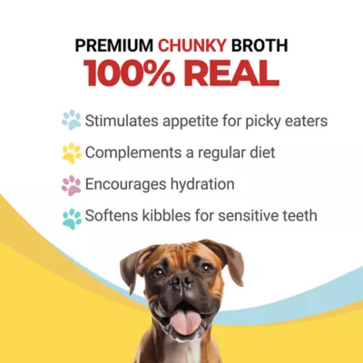 Product TOPZ Chunky Bone Broth Dog Food Topper - Beef & Veggies