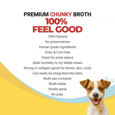Product TOPZ Chunky Bone Broth Dog Food Topper - Beef & Veggies