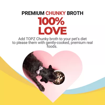 Product TOPZ Chunky Bone Broth Dog Food Topper - Beef & Veggies