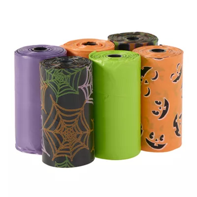 Product Thrills & Chills® Halloween Waste Pick Up Bags, Multi Print, 90 Count