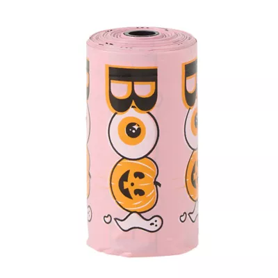 Product Thrills & Chills® Halloween Waste Pick Up Bags, Boo, 15 Count