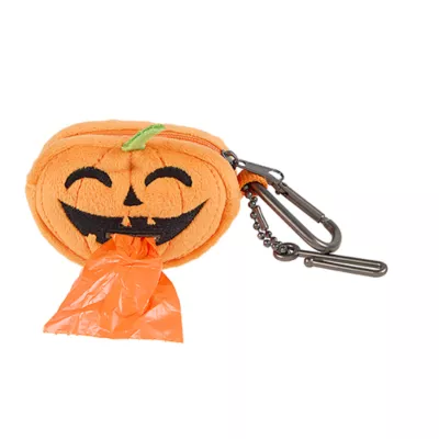 Product Thrills & Chills® Pumpkin Waste Pickup Bag Dispenser, 15 Pickup Bags Included