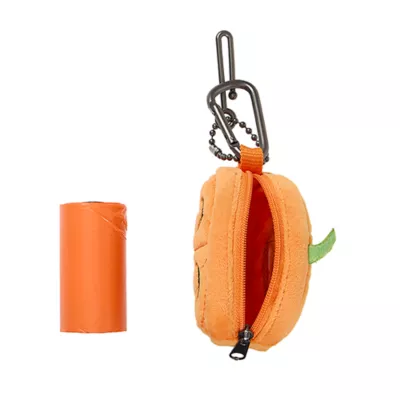 Product Thrills & Chills® Pumpkin Waste Pickup Bag Dispenser, 15 Pickup Bags Included