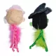 Product Wicked Glinda and Elphaba Heads Plush Cat Toy, 2 Pack