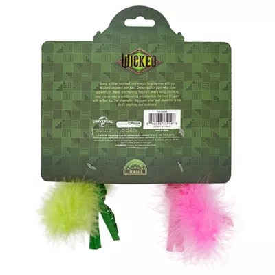 Product Wicked Glinda and Elphaba Heads Plush Cat Toy, 2 Pack
