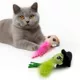 Product Wicked Glinda and Elphaba Heads Plush Cat Toy, 2 Pack